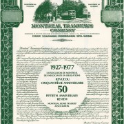 Revue publiée lors du 50e anniversaire du Montreal Bond Traders Association en 1977. Archives personnelles de M. Jean-Louis-Tassé, ex-président de l'association.